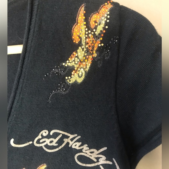 Ed Hardy Tattoo Phoenix knit tunic - Picture 5 of 10